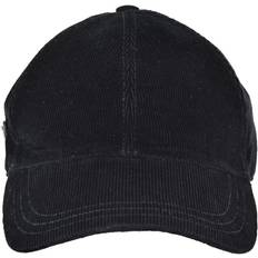 Bekleidung Prada Logo Plaque Corduroy Baseball Cap - Black