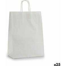 Paper Gift Bags Pincello Eco-Friendly White Paper Gift Bags 32 x 12 x 50 cm 25 Pack