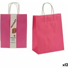 Paper Wrapping Paper & Gift Wrapping Supplies Pincello Elegant Pink Paper Bags Set of 12 11 x 36 x 21 cm