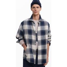 Desigual Men Shirts Desigual Plaid Shirt - Blue