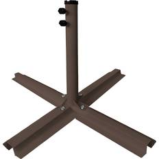 BigBuy Garden Tessa Light Brown Steel Beach Umbrella 90 x 90 x 55 cm 90cm
