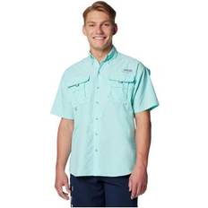 Nylon Camisas Columbia PFG Bahama II Short Sleeve Shirt - Blue