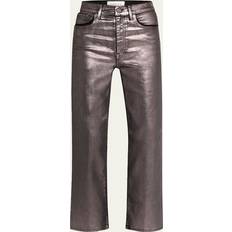 Men - Silver Pants & Shorts Frame Le Sleek Straight-Leg Chrome Jeans - Silver