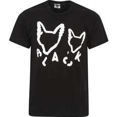 Comme des Garçons Overdele Comme des Garçons Crew Neck T-shirt med Kontrast Dekoration - Sort