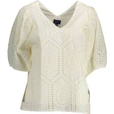 Gant T-shirts Gant V-Neck T-Shirt - Beige