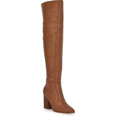 Natural - Women High Boots Nine West Pare Boot - Caramel