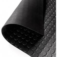 Caoutchouc Tapis Exma Natural Rubber Carpet 1 x 10 m Black