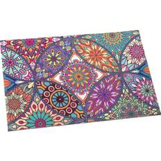 Flerfargede Dørmatter Alexandra House Living Mandala Doormat 60 x 1 x 40 Multicolour cm