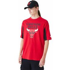 NBA T-shirts New Era Men's NBA Red Mesh Panel T-Shirt