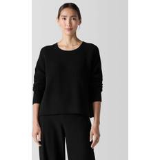 Eileen Fisher Eileen Fisher Raglan Sleeve Crewneck Sweater - Black