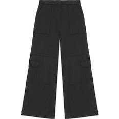 Ganni Dame Bukser Ganni Twill Cargo Pants - Black