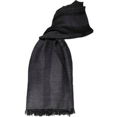 Gray - Women Scarfs Wool Viscose Foulard Patterned Scarf - Grey