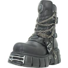 Straps And Chains Unisex Platform Boots