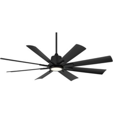 Casa Vieja Modern Indoor Outdoor Fan 54" Ceiling Flush Light