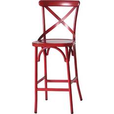 Red Seating Stools August Grove Ellard Counter Red 115cm H X 51cm W X 41cm D Seating Stool