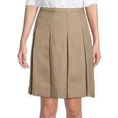 Asymmetrical Skirts Lands' End Women's School Uniform Box Pleat Skirt - Classic Blue