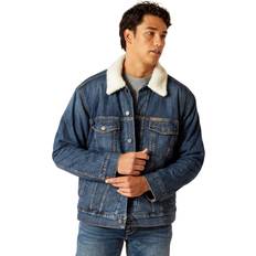 Ariat Men's Sherpa Lined Trucker Jacket - Blue Rock