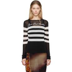 Jean Paul Gaultier Logo Knit Sweater - Black/White