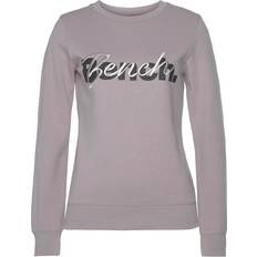 Bench Overdele Bench Logo Print Sweatshirt - Smoke Pink
