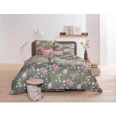 Silk Duvet Covers Estella Samt Seide Flanell Bettwäsche 135x200 cm Duvet Cover Green