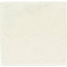 Blomstrede Badehåndklæder Marimekko Unikko Solid Minihåndklæde 32x32 cm Badehåndklæde Beige, Hvid