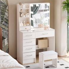 Yellow Dressing Tables Brayden Studio With Mirror And Stool Dressing Table
