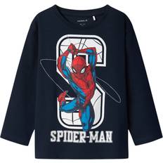 Spindelmannen T-shirts Barnkläder Name It Spider T-shirt - Dark Sapphire