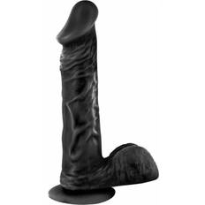 Real Body Svart Realistisk Kropp Dildo 18 cm