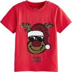 Barnkläder NEXT T-Shirt - Braun/Rot/Weiß
