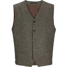 Bomuld Jakkesæt Jack & Jones JPRWinter Vest Choko/Brun/Meleret/Sort