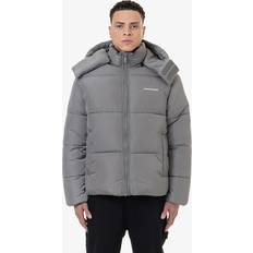 Pegador Marten Crushed Puffer Jacket - Rock Grey