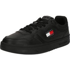 Tommy Jeans Essential Leather Cupsole Trainers - Black