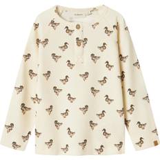 Lil'Atelier Slim Fit Long Sleeved Top - Turtledove (13236862-1149262)