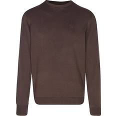 Barbour Brown Tops Barbour Pima Cotton Crew Neck Jumper - Brown