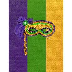 PatioPlus Mardi Gras Mask Flag 11 x 15 In