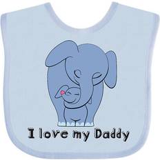 Blue Accessories Inktastic I Love My Daddy Elephant Blue Baby Bib