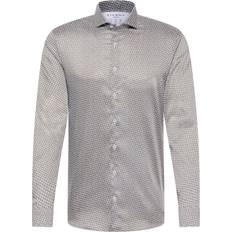 Hemden Slim Fit Performance Shirt - Khaki/Weiß