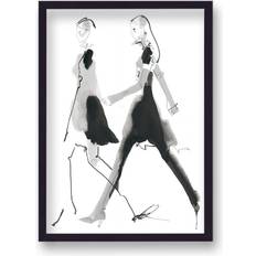 Metro Lane David Downton Couture Print 44cm H x 32cm W Framed Art