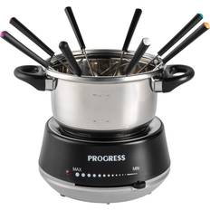 Progress Cookware Progress Electric Fondue Set Silver Black