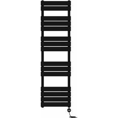 Heated Towel Rails Symple Stuff Prefilled Thermostatic Electric Heated Towel Rail 160cm H x 45cm W x 6.2cm D Black