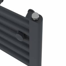 Heated Towel Rails Symple Stuff Straight Heated Towel Rail 180cm H x 30cm W x 3cm D Anthracite