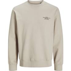 Rood Truien Jack & Jones JPRBLACHAD Branding Sweat Crew Neck Zilver