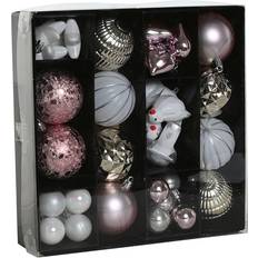 PVC Weihnachtsschmuck Home ESPRIT Pink Christmas Baubles PVC Decorations 25 x 6 x 25 cm Decoration