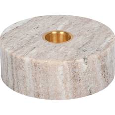 Uyuni Fyrfadsstager Uyuni Marble Base Candleholder 3.5 x 10 cm Desert Beige Fyrfadsstage