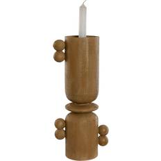 Résine Porte-bougies Home ESPRIT Brown Resin Wood 15 x 9.5 x 35 cm Candle Holder