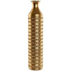 Metal Vases Home ESPRIT Modern Golden Metal 13 x 13 x 61.5 cm Vase