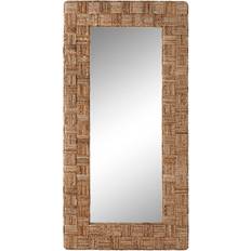 Fibre Mirrors Home ESPRIT Natural 100 x 6 x 200 cm Wall Mirror