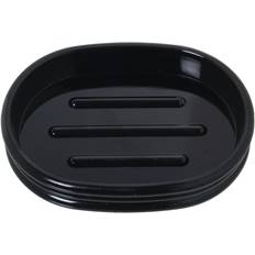 Alexandra House Living Stylish Black Acrylic Soap Dish 12 x 2 x 9 cm