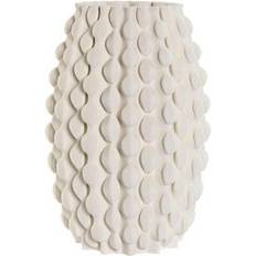 Stoneware Interior Details Home ESPRIT Modern White Stoneware 17 x 17.5 x 28 cm Vase