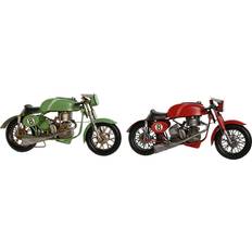 Red Figurines Home ESPRIT Vintage Red Green Decorative Figure Set 32 x 11 x 15 cm Figurine